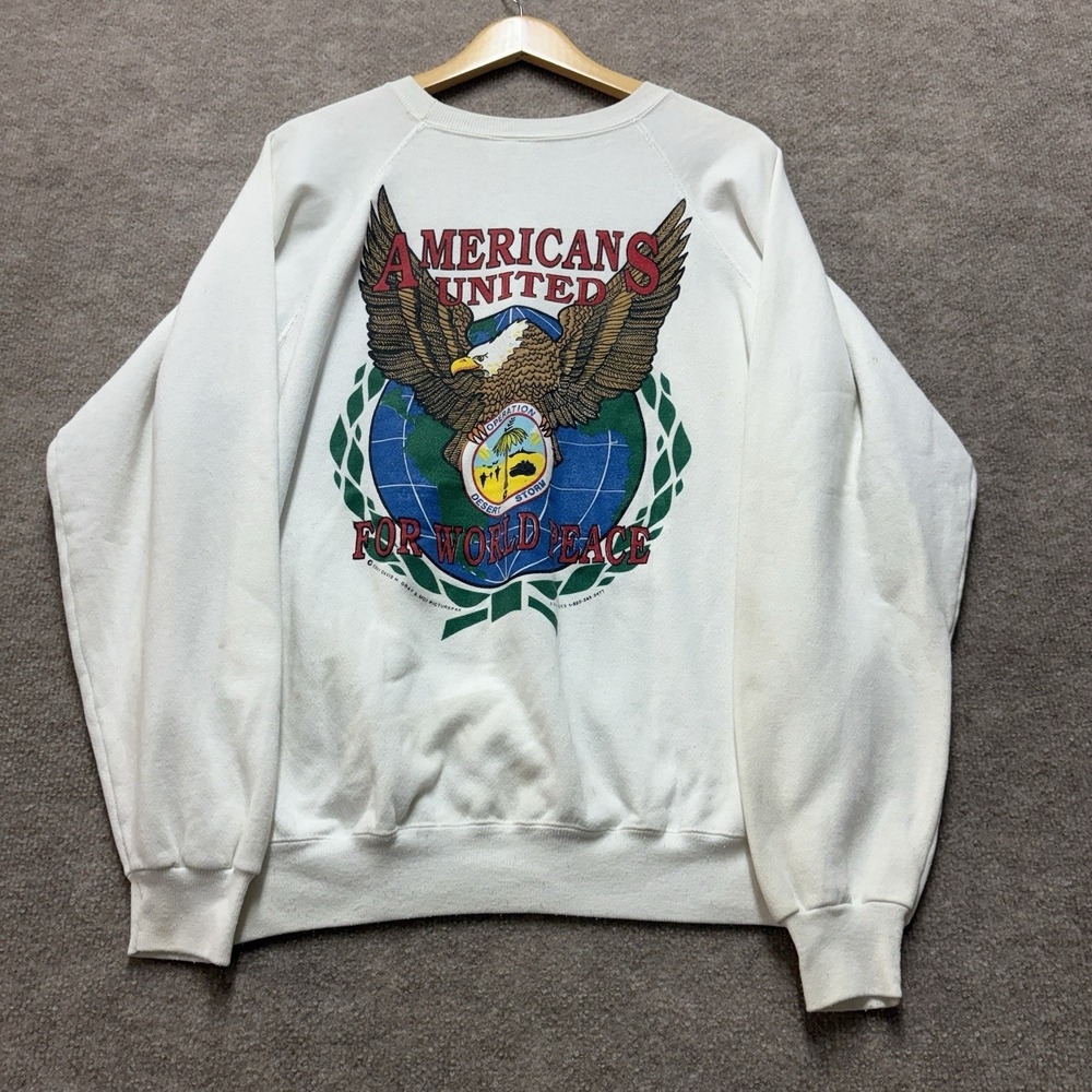 Vintage 1991 Operation Desert Storm Sweatshirt Crewneck Mens Size XL Gulf War